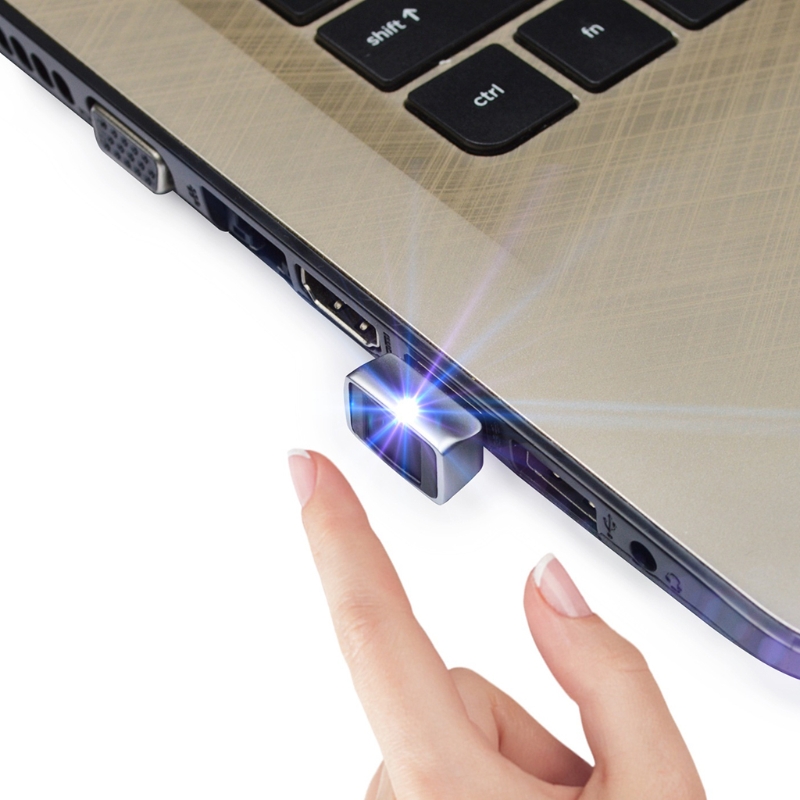 066A Mini Portable USB Fingerprint Security Key for Windows Hello Bio-safe Integration Use Smart Compatible with Windows 10