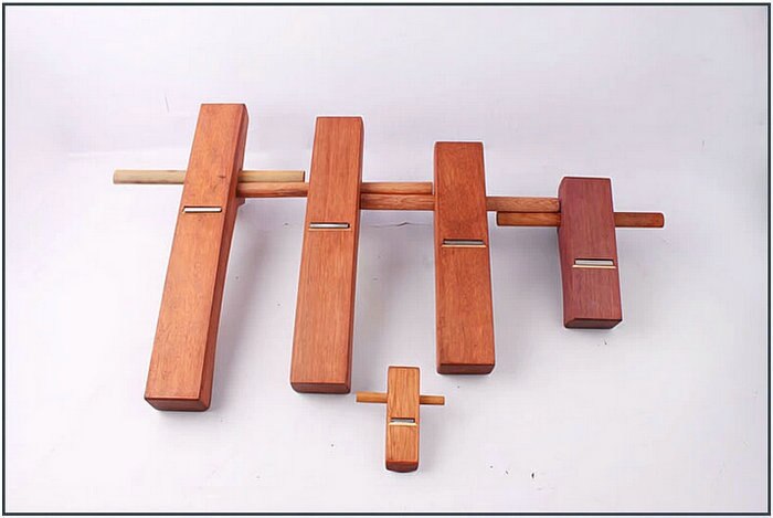 Plano de madera para carpintería, herramienta de mano de lujo bonita de 400MM/16 pulgadas, plano más suave de clase de puño, hoja de madera rosa y filo