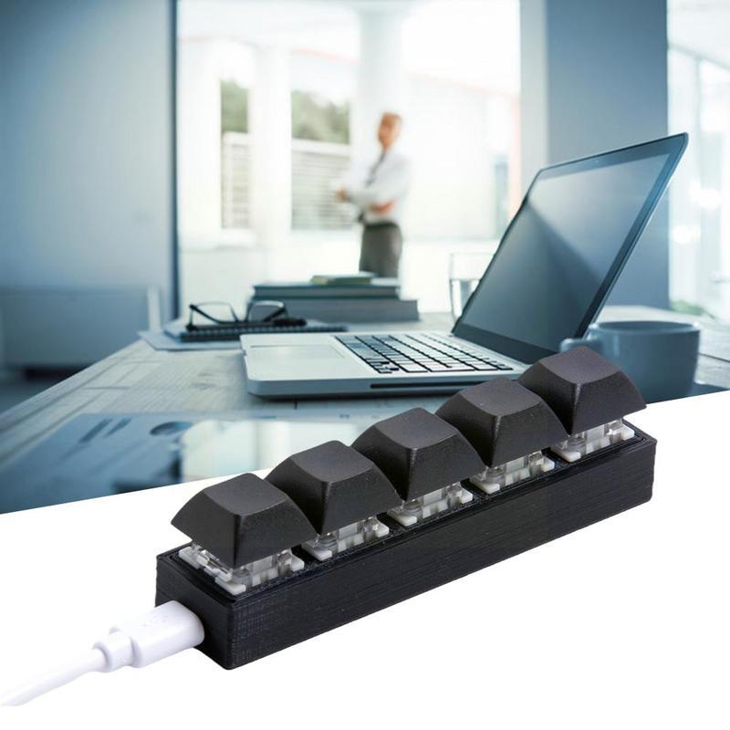 Wired 5-key Small Keyboard Macro Keyboard Combination Accessory Shortcut Usb Keyboard Keyboard Keycaps Mechanical Mini Cust Y0H2