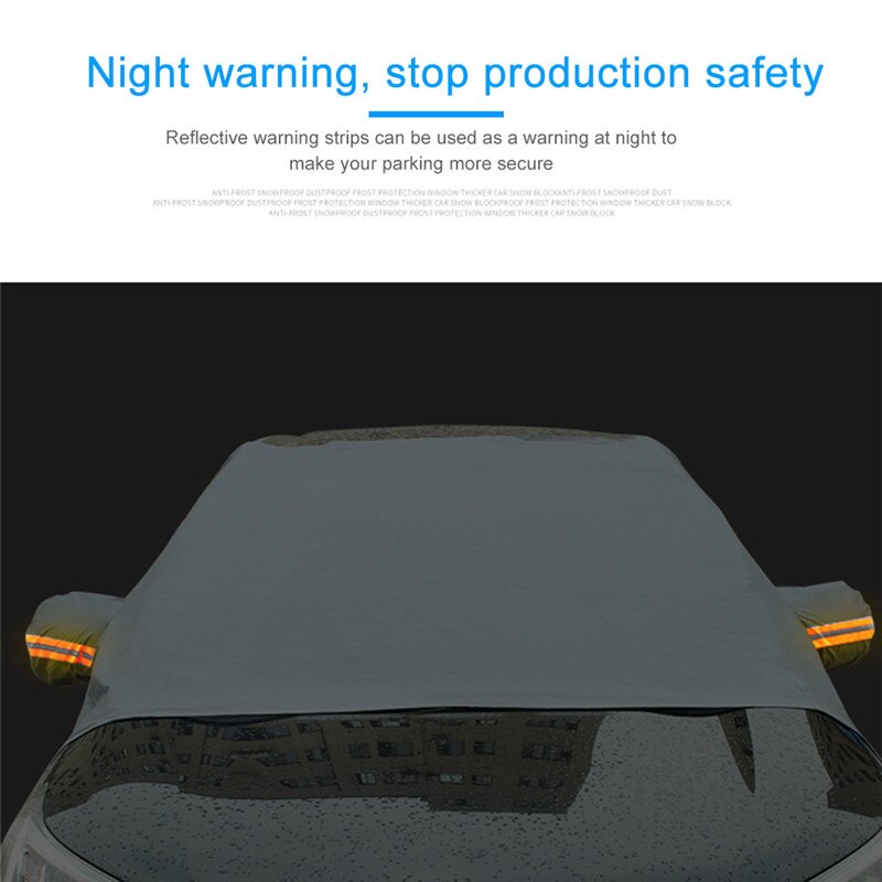 Unversal bil forrude cover sne glas solskygge beskytter vinter anti-frost beskyttelse vagt vandtæt tilbehør