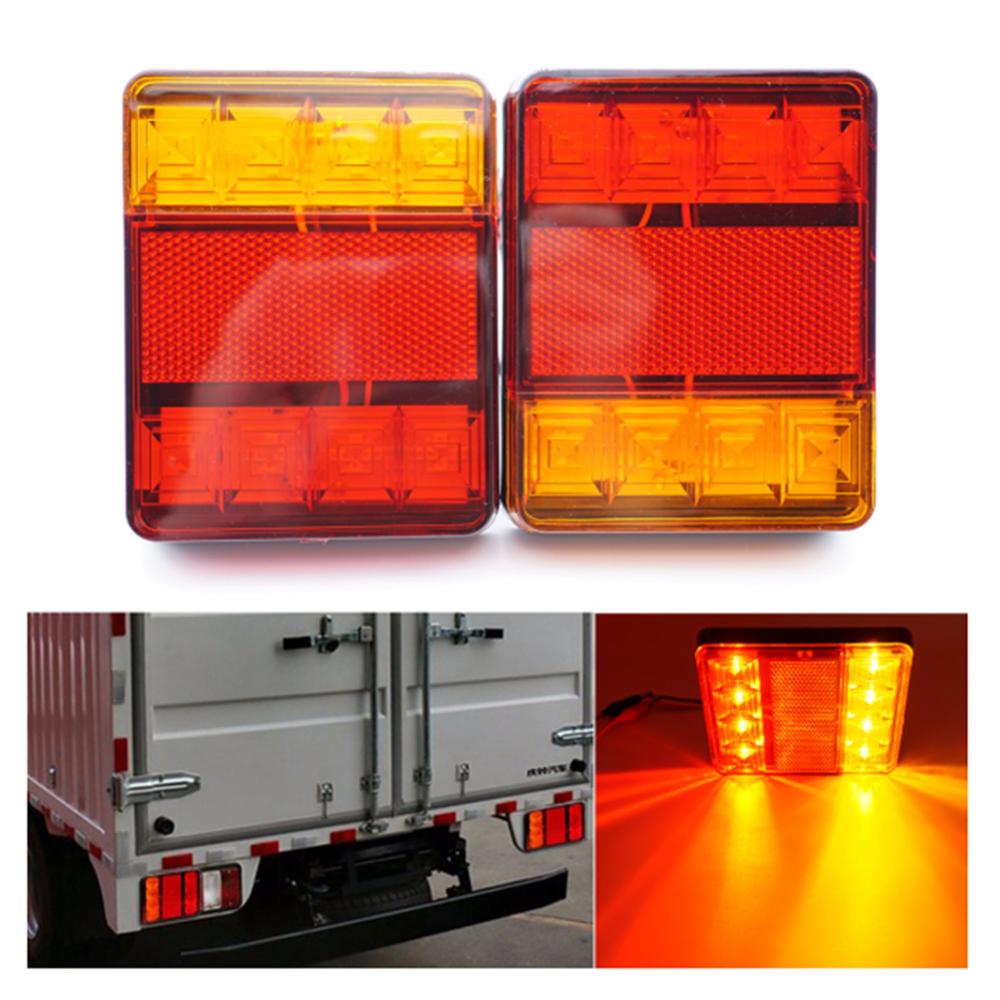 1X12V Waterdicht Duurzaam Achterlichten Voor Vrachtwagens Led Achterlichten Truck Waarschuwing Achterlicht Voor Trailer caravans Ute Kampeerders
