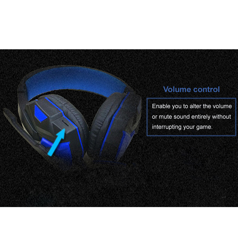 VOBERRY Gaming Headset Gamer Gaming Stereo Headset met Computer Microfoon/PS4 Xbox One/Laptop