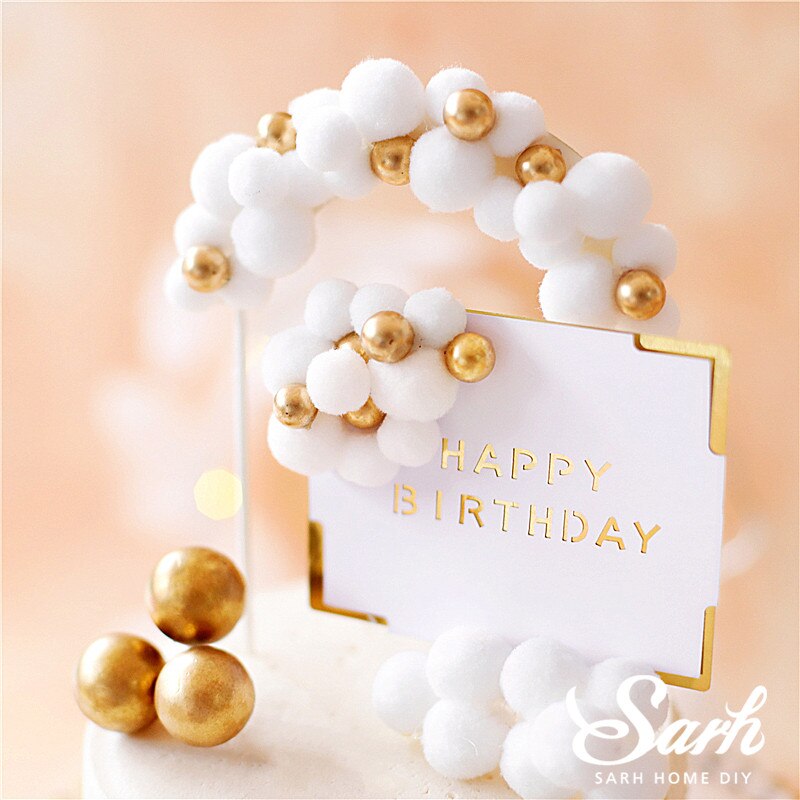 Nobele balletmeisje taarttopper voor verjaardagsfeestjes gouden haarbalboog dessertdecoratie babyshower kind bakken liefde