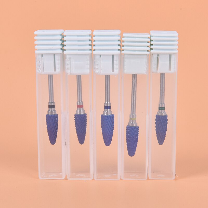 1pc keramische slijpkoppen voor het frezen van hardmetalen nagelboortjes, manicuremachines en freesjes voor acrylnagellak.