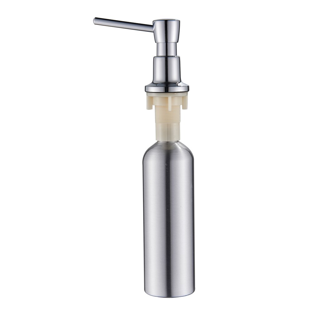 Kitchen Sink Sink Liquid Soap Dispenser Deck Installation Counter Soap Dispenser Simple And Durable: Chrome