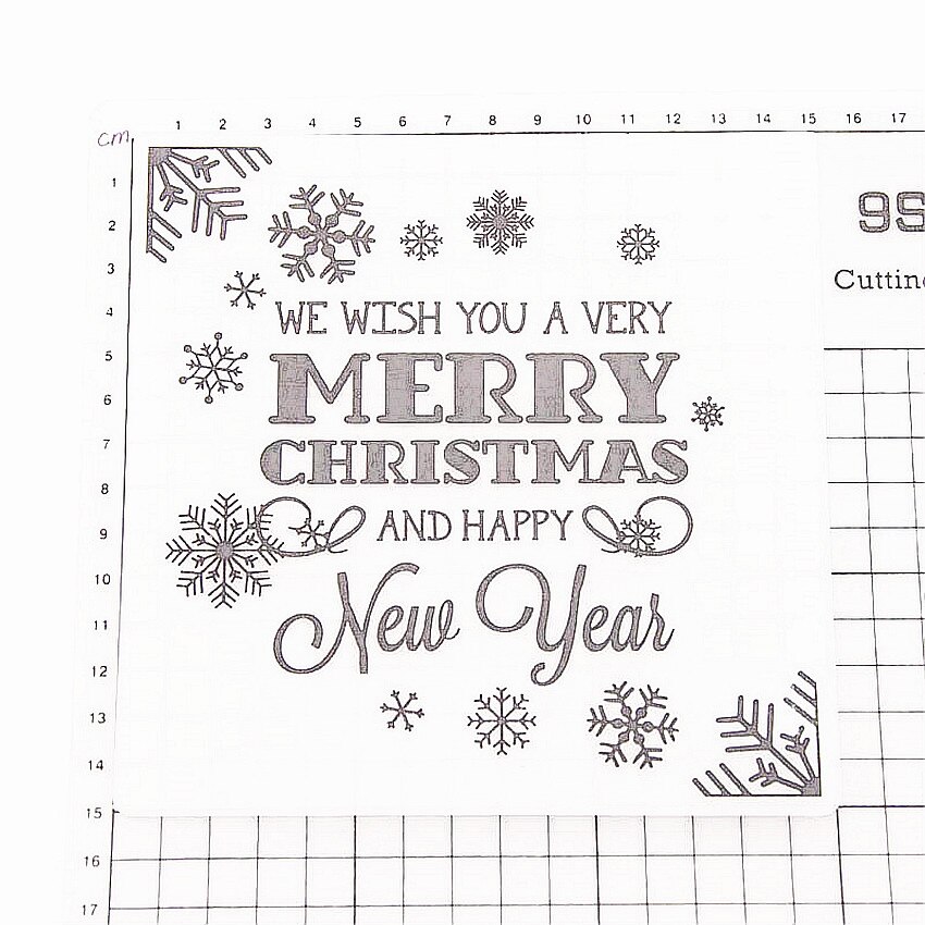 plastic clock template Merry Christmas craft card making paper card album wedding decoration clip Embossing folders