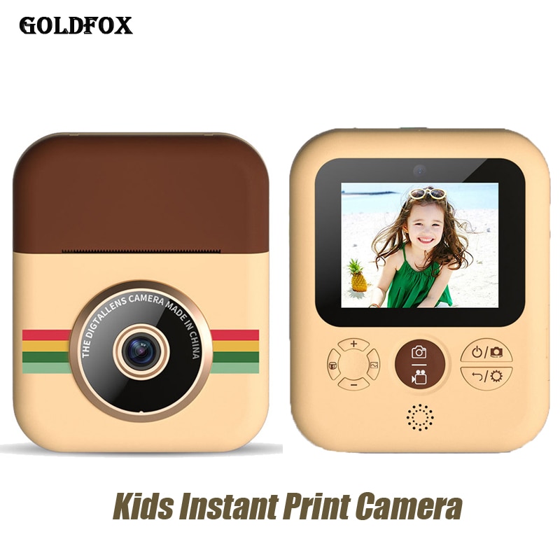 Kids Camera Children Instant Print Camera Digital Camera For Kids 100pc Papers Child Toy Camera Birthday Christmas