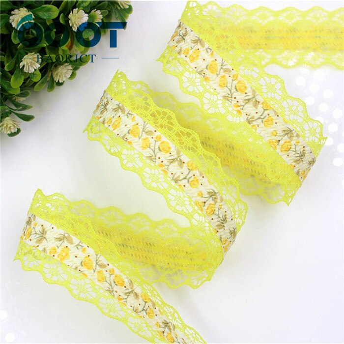 Ooot Baorjct G-18607-358 28 Mm 10 Yards Lace Hollow Bloemen Linten, Diy Handgemaakte Materialen, Kleding Accessoires: G-18607-363