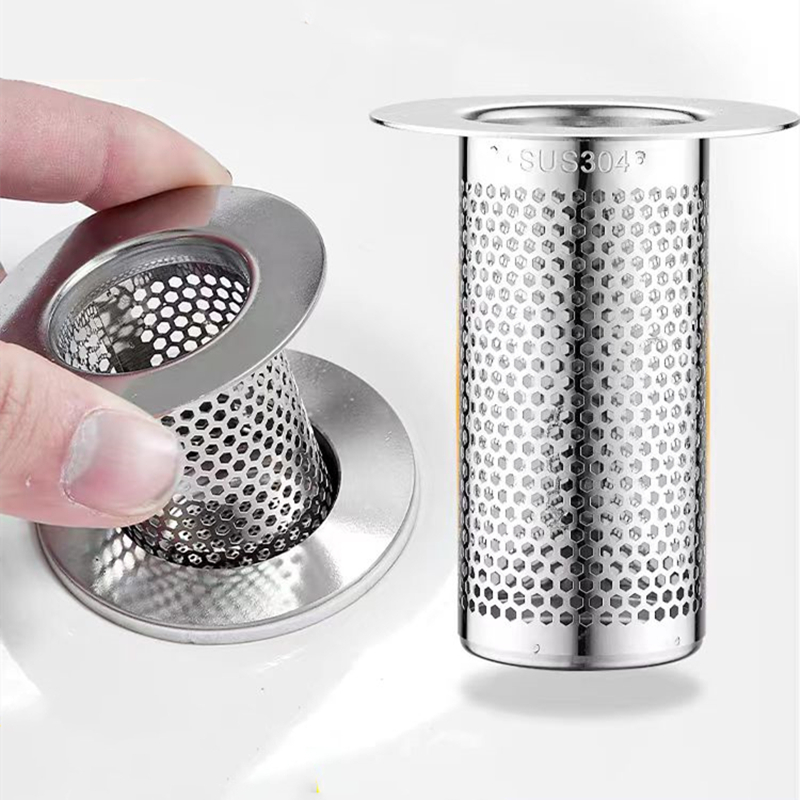 Roestvrijstalen gootsteenfilter Mesh Afvoerputje Filter Mesh Aanrecht Anti-verstopping Filter Badkamer Haarvanger Gootsteenaccessoires