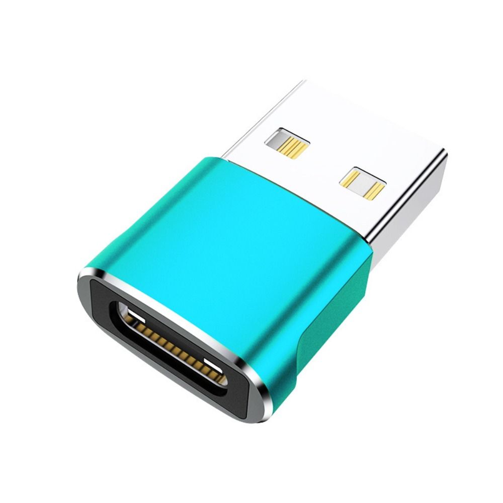 USB 2.0 Type C USB Male Adapter Black Metallic colours Type C to USB Adapter Mini Aluminium USB Type C Adapter for Type-C Port