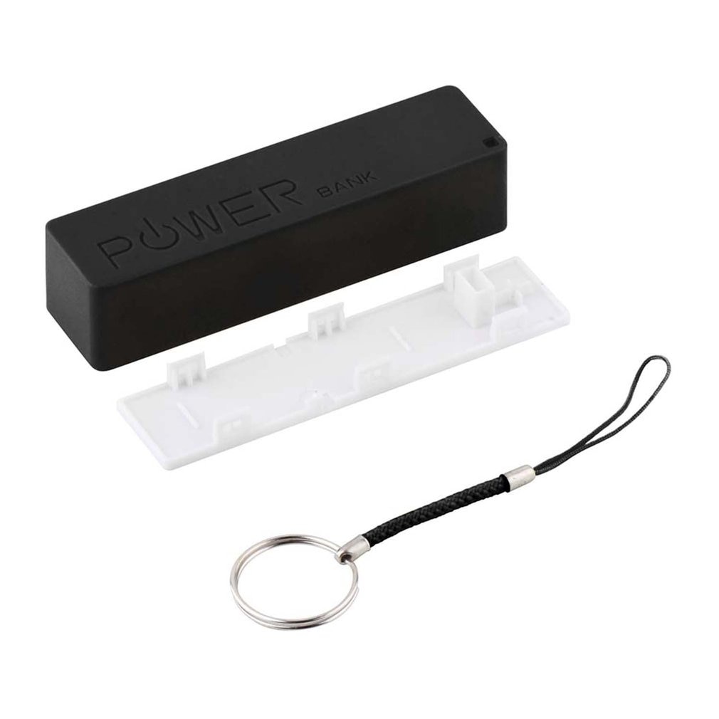 Heiße Neue 1Pc Tragbare Modische Parfüm Platz Geformt Handy, Mobiltelefon Energie fallen Kasten USB 18650 Batterie Abdeckung mit Schlüssel Kette für iPhone