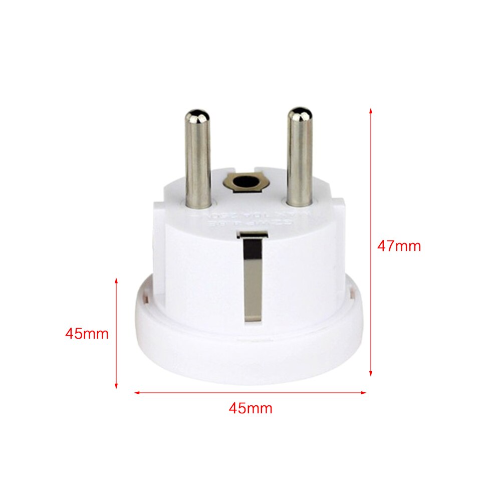 AC 250V 10A EU plug Travel Converter Travel Charger Wall Power Plug Socket With Home Adapter