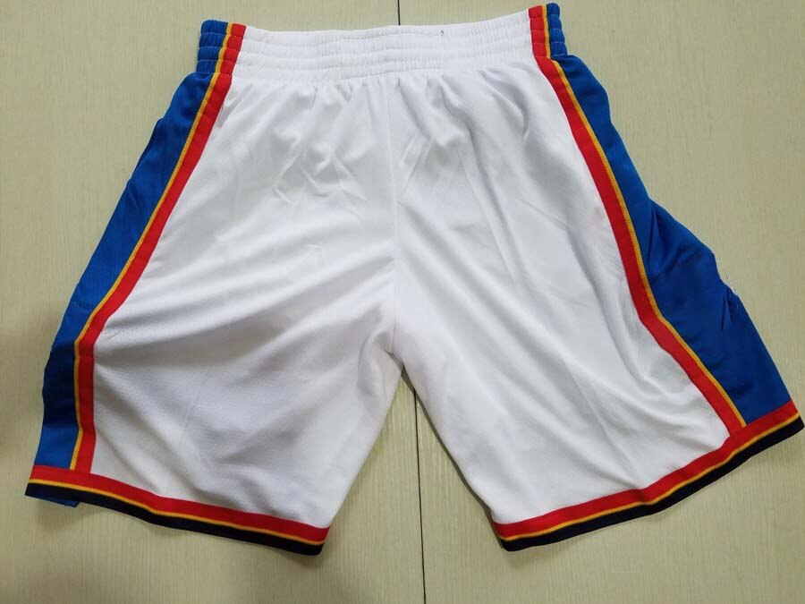 Free Men's America Basketball Oklahoma City Shorts For Sports Shorts Ball Shorts: White / XXL