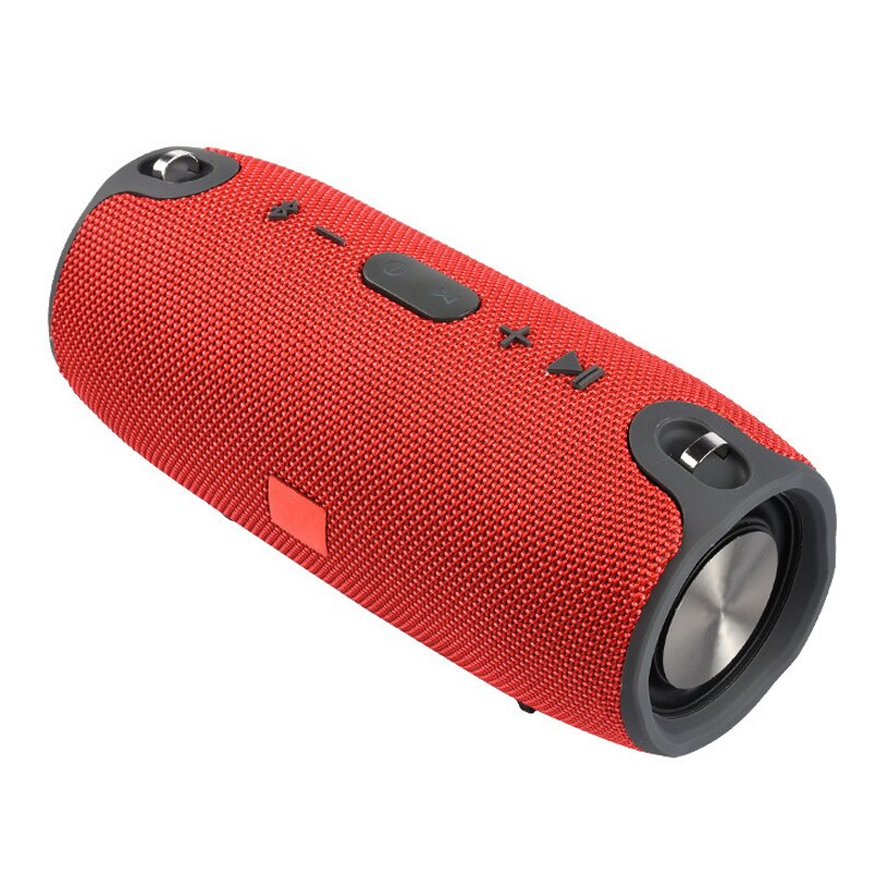 40W High Power Portable Bluetooth Speaker Subwoofer TWS Outdoor Column Waterproof Super Bass Music Center TF AUX FM caixa de som: Red