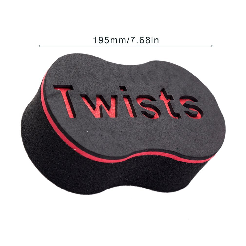 Oval Double Sides Magic twist hair brush sponge,Sponge Brush for Natural,afro coil wave dread sponge brushes Free Ship: red