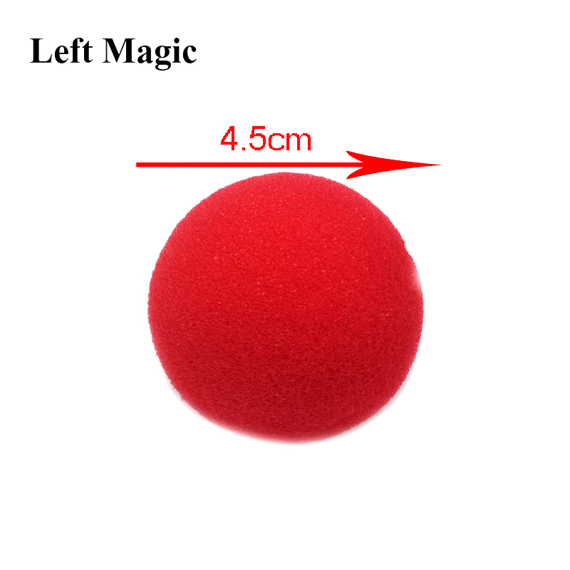 10Pcs 4.5Cm Vinger Spons Bal Goocheltrucs Klassieke Goochelaar Illusie Comedy Close-Up Stage Card Magic Accessoires e3132