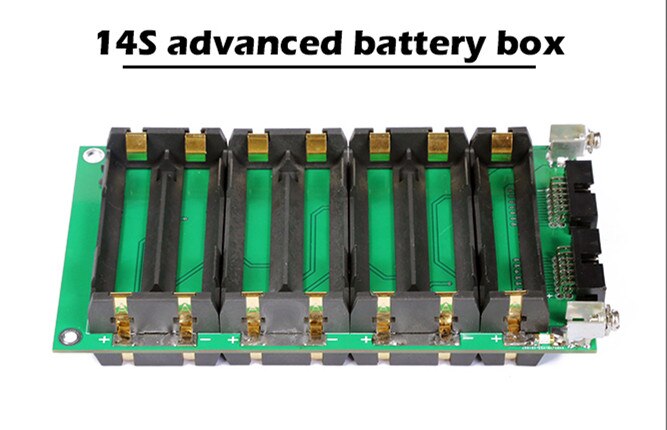 13s 14s power bank kasse 48v bms batteri holder lithium batteri kasse / boks balance kredsløb 20a 45a diy ebike elbil cykel: 14s avanceret kasse