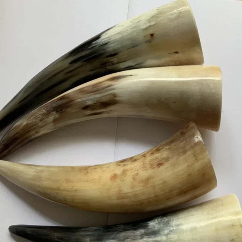 Ventosa de fuego, masaje de cuerno de Yak amarillo, tubo de raspado de cilindro de pie, taza decorativa