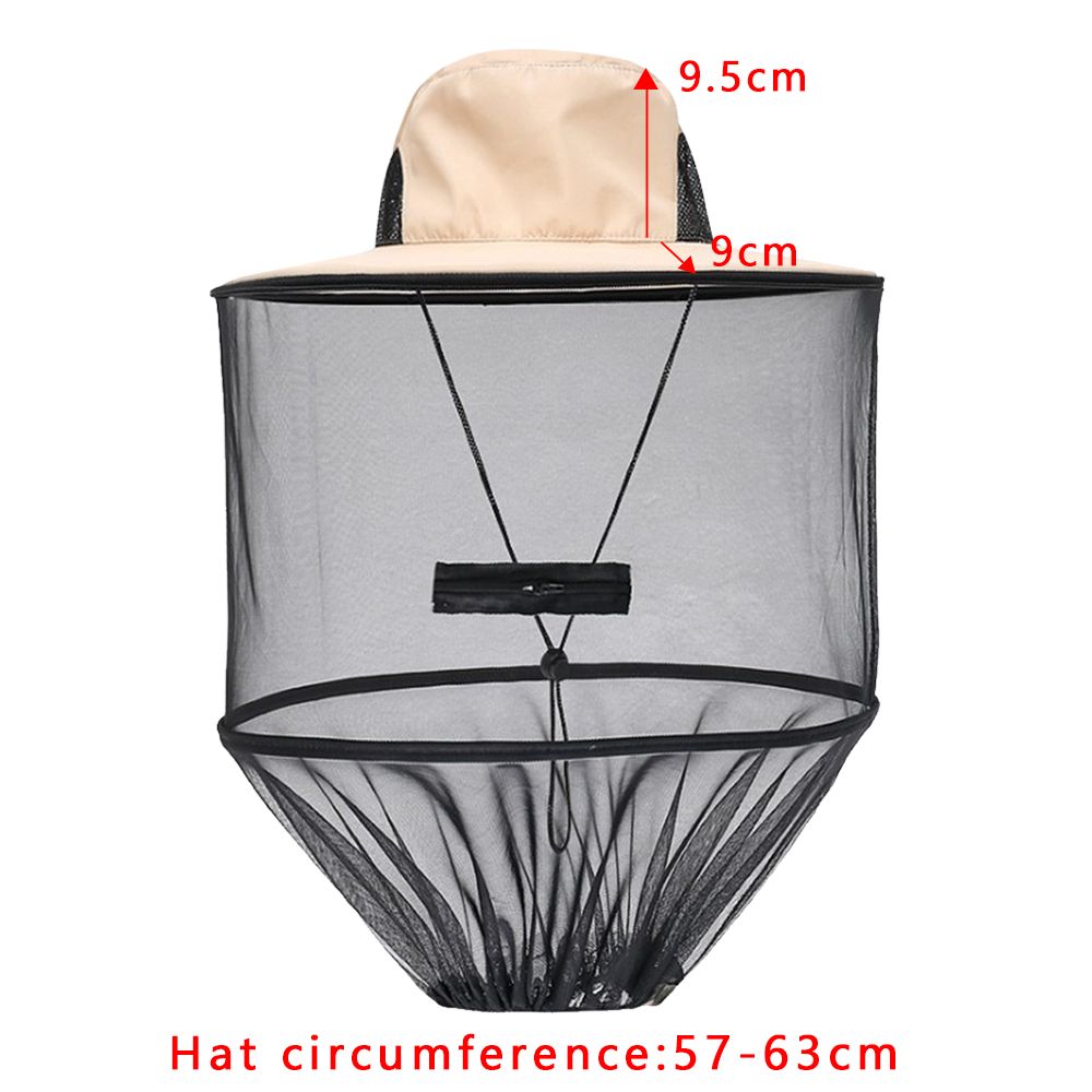 Chapeau anti-moustiques avec filet caché, répulsif en maille, Protection contre les insectes et les abeilles, pour hommes et femmes, Protection solaire d'extérieur, casquette de pêche