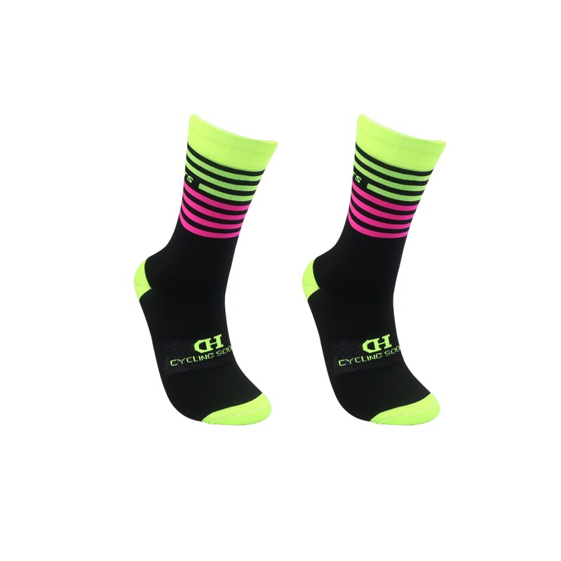 Calzini da ciclismo traspiranti antisudore professionali sport da corsa calzini traspiranti per bicicletta calzini da bici colorati Unisex: 01