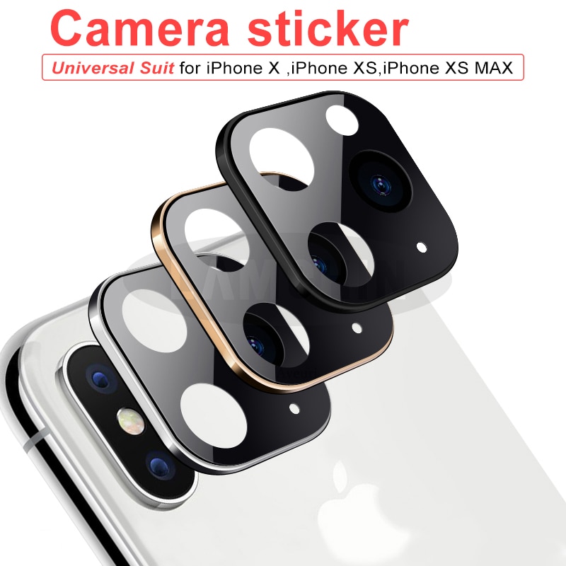 Kamera Objektiv Aufkleber Für Iphone X Xs Max Zweite Ändern 11 Pro Max 11pro Aufkleber Geändert Kamera Abdeckung Titan Legierung 10 Protector