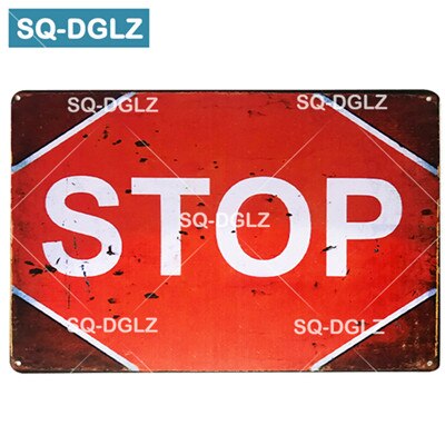 [SQ-DGLZ] Sicherheit Metall Zeichen Bar Zauberstab Dekor Zinn Zeichen Jahrgang Wohnkultur Malerei Plaketten Nein Parken Kunst Tafel Poster: 1003