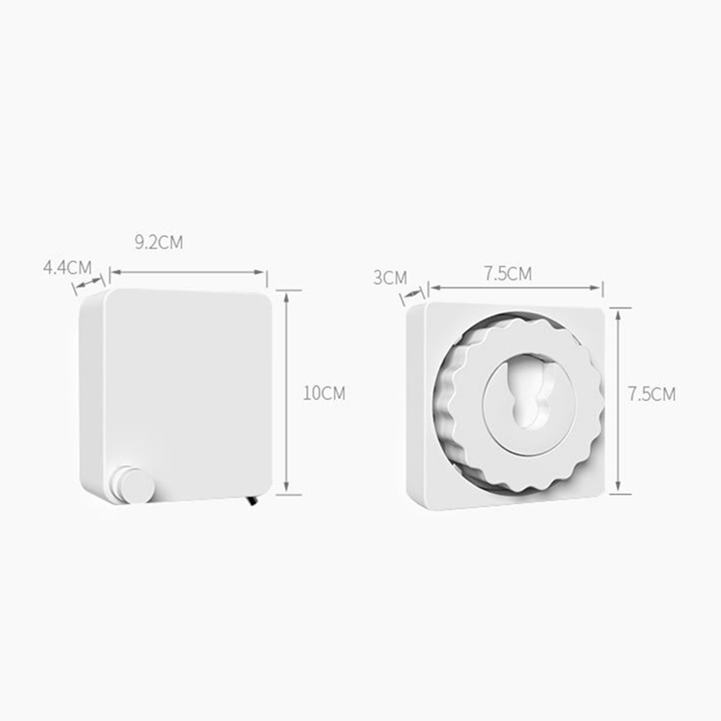 Retractable Clothesline Wall-mounted Indoor Outdoor Washing Clothes Hanger Laundry Drying Line Balcony Invisible Drying Lines: White