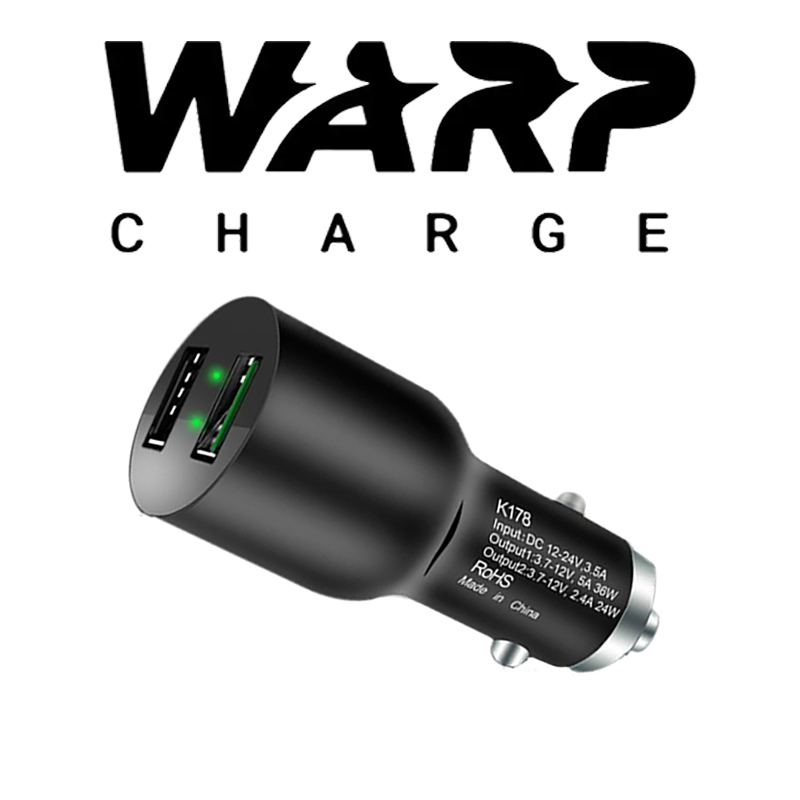 Dual Ports Warp Auto Ladung Kompatibel mit Dash Auto Ladegerät 5 V/6A Für Oneplus 7 Pro Oneplus 6 t/6/5 T/3