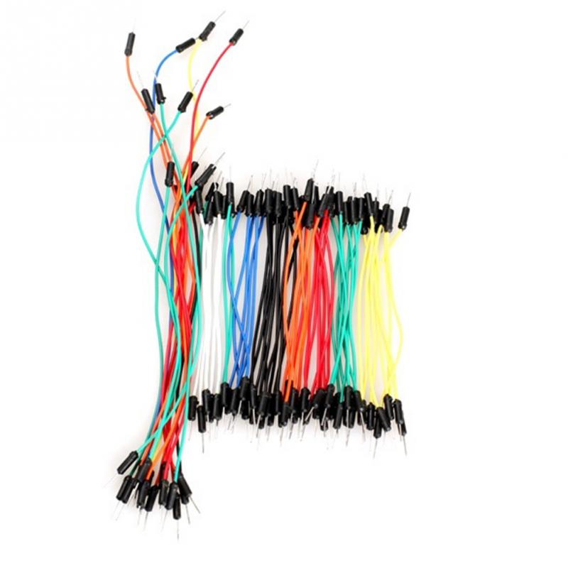 65 stks/partij Jump Wire Kabel Man op Man Flexibele Jumper Draden voor Arduino Broodplank DIY Starter Kit Broodplank Draden