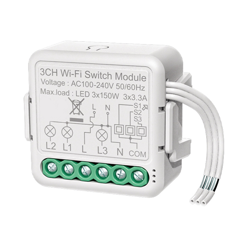 Tuya Wifi Switch Module Met Dual Way Control, Smart Leven Smart Home Interruptor Werk Voor Alexa, Google Thuis