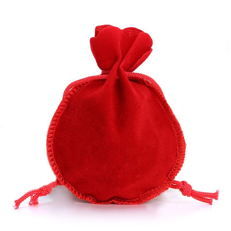 10PCS Calabash Gourd Velvet Jewelry Bags Packaging Drawstring Pouches For Jewelry Engagement Party Wedding DIY Accessories