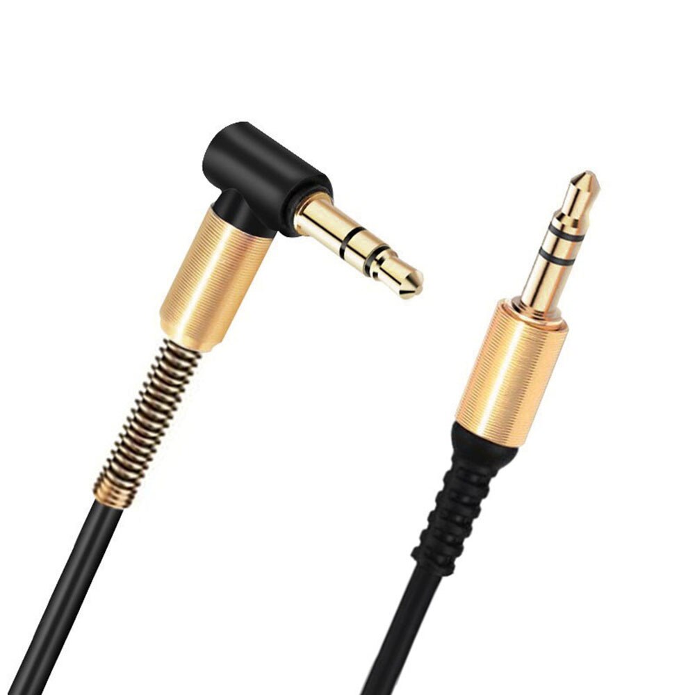 1 Pcs 3.5 Mm Jack Audio Kabel 3.5 Mm Male Naar Male 90 Graden Haakse Auto Aux Auxiliary Audio kabel Koord Voor Telefoon Pc