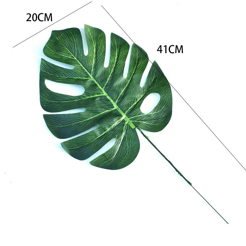 1pc Artificial Green Leaf Single Monstera Leaf Monstera Wedding Decoration Simulation Plastic Leaf Nordic Style Green Plants