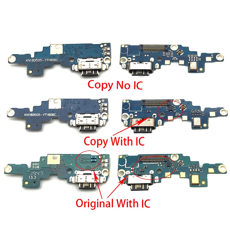 1 stk til nokia  x6/ 6.1 plus ta -1099/1103 type-c usb-oplader opladningsport dockestik flex-kabel reparationsdele