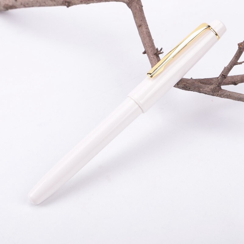 Clear Transparent Fountain Pen 0.5/0.38mm Nib Writing Calligraphy Ink Pen Student Stationery School Office Supplies: Color 7 / 0.5mm