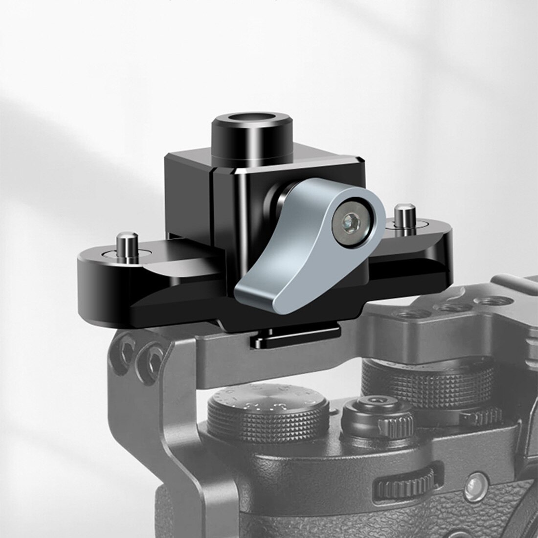 Standard NATO Rail Clamp with 54mm Quick Release Safety Rail 1/4 Mounting for DIY Magic Arm Camera Cage Rig Plate Monitor Holder