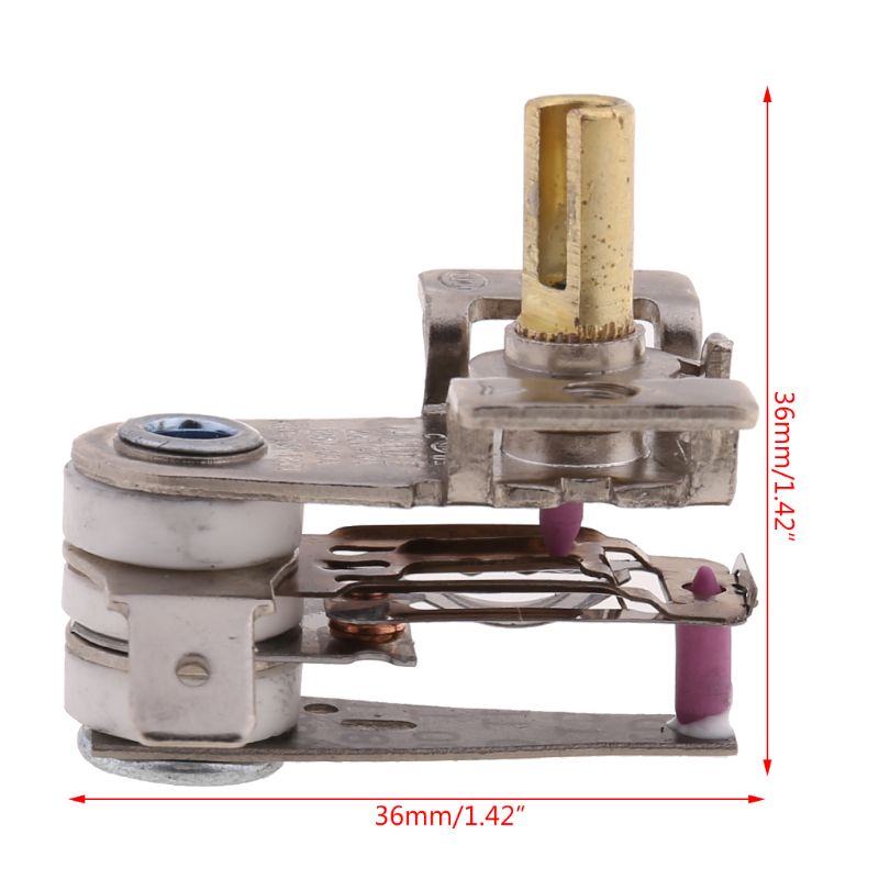 Interruptor de temperatura ajustable, termostato de calefacción bimetálico de , CA 250V 16A, 90 Celsius, KDT-200, A0NC