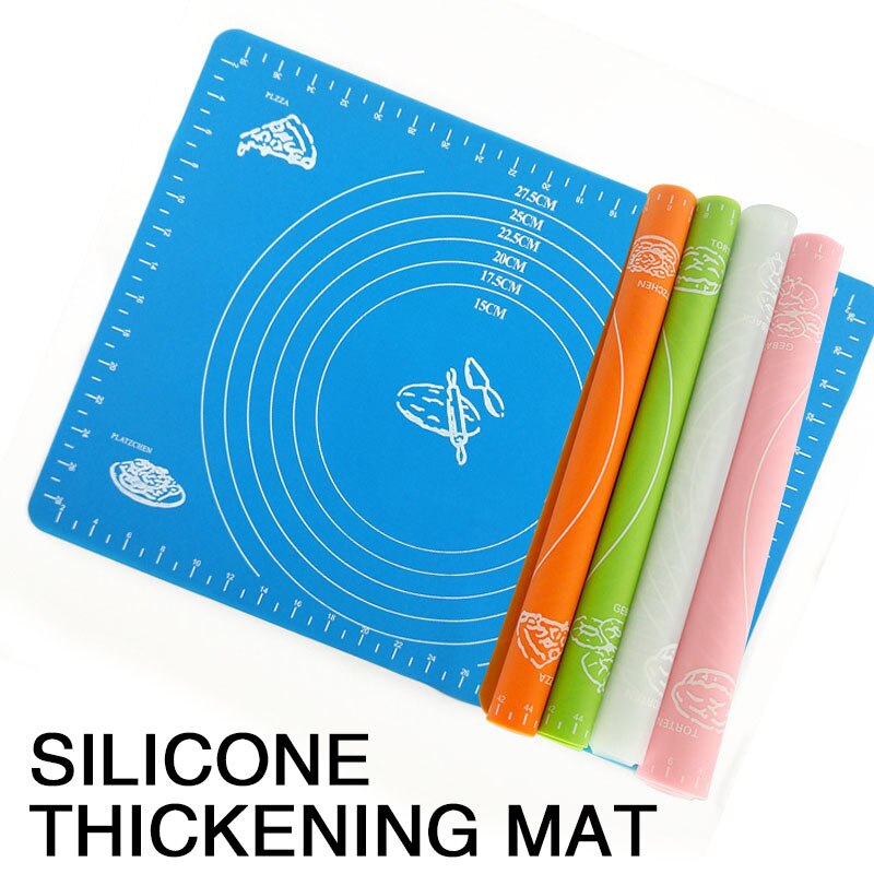 Kneading dough mat silicone Pastry Accessories Sheet Pads Thick Non-stick Rolling Mats Kitchen Cookie Cake Baking Mat Tools