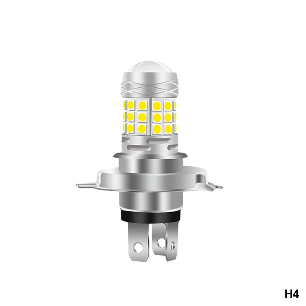 H4/BA20D/H6/P15DLed Motorfiets Koplamp 42SMD LED Lamp Moto Hoge/Dimlicht Lampen Lamp mistlampen 12V Wit: legergroen