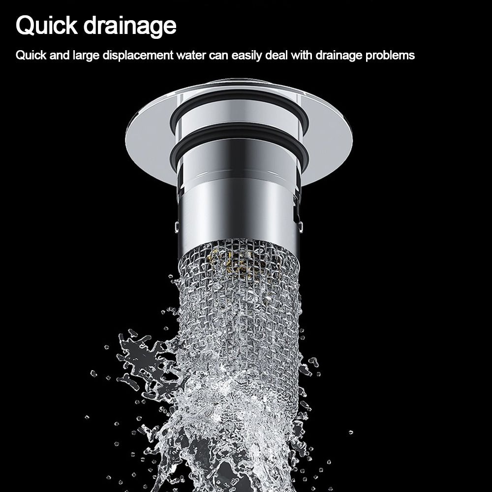 Filtro de drenaje emergente antiobstrucción, colador de fregadero, trampa para el cabello, Red de fugas de ducha, lavabo, núcleo de rebote, cubierta de sellado, accesorio de baño,