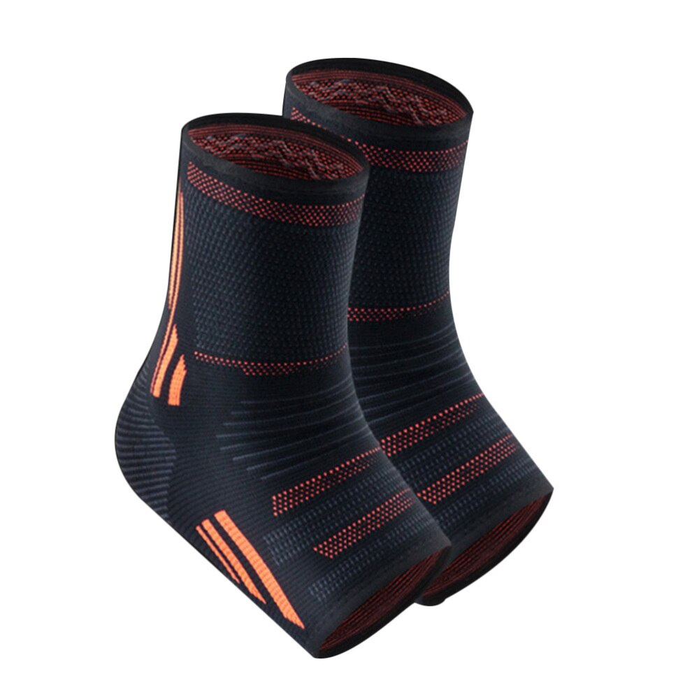 2 sztuk moda sport kostki ochraniacz dzianiny kostki pielęgnacja rękawem robić ćwiczeń bieganie zdatność koszykówka (czarny i pomarańczowy rozmiar