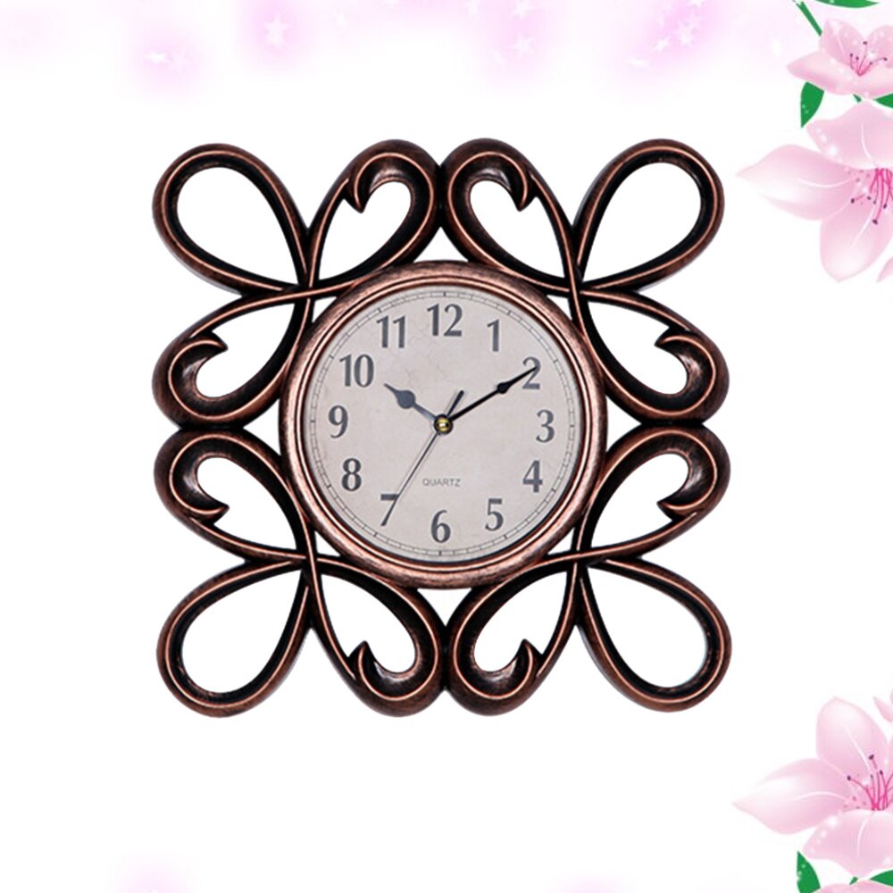 Reloj de pared con esfera Vintage europeo ahuecado, silencioso, 3D, decorativo, grande, para sala de estar, dormitorio, cocina, dorado: Picture 1