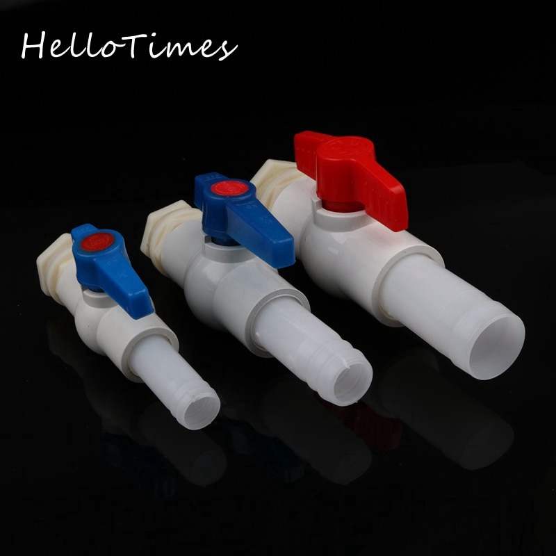 1 Set PVC 1/2" 3/4" 1" Fish tank Joints aquarium outlet bucket connector 20 25 32mm aquarium drain fittings water tank adapter