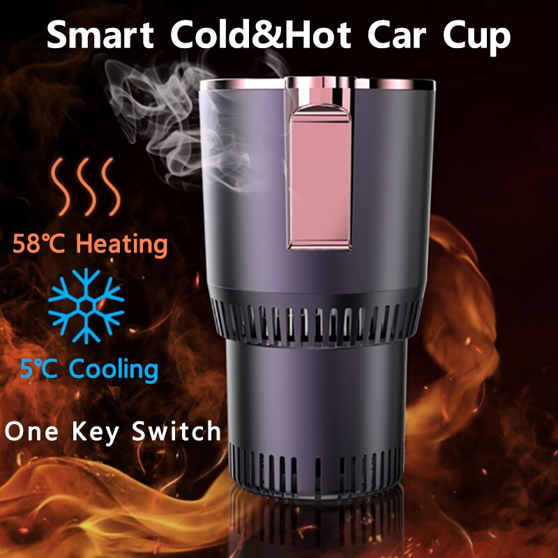Smart &amp; Koud Cup Drankjes Houders Home Office Snelle Koeling Verwarming Isolatie Elektrische Cup Mini Koelkast Kan/Mok holde