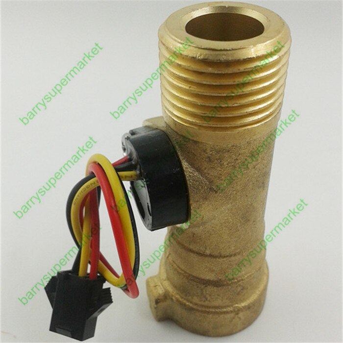 Elektroniczny przepływomierz, elektroniczny czujnik przepływu solarny podgrzewacz wody, przepływomierz wody G1/2 YF-B8 0.3-10L/M zawór magnetyczny