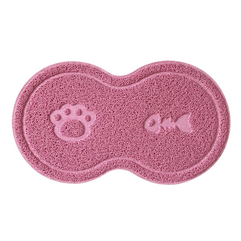Huisdier hond kattenbakmat voermat puppy kattenbak placemat dienblad netjes eenvoudig schoon te maken: Roze
