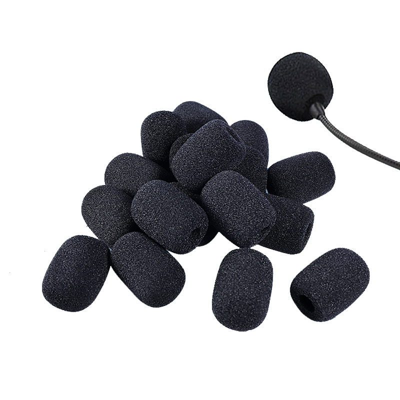10 STKS Microfoon Voorruit Spons Cover Headset Mic Foam Cover Beschermkap voor Zwanenhals Meeting Mic