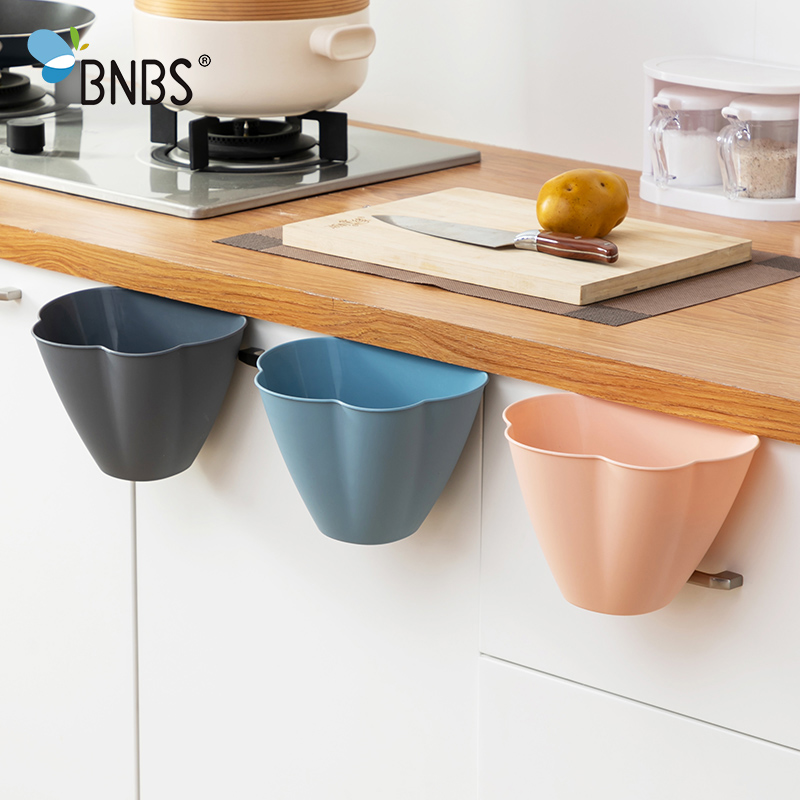 Kitchen Cabinet Door Bucket Garbage Basket Drawer Trash Can Recycle Bin Kitchen Supplies Small Hanging Dustbin Wastebasket