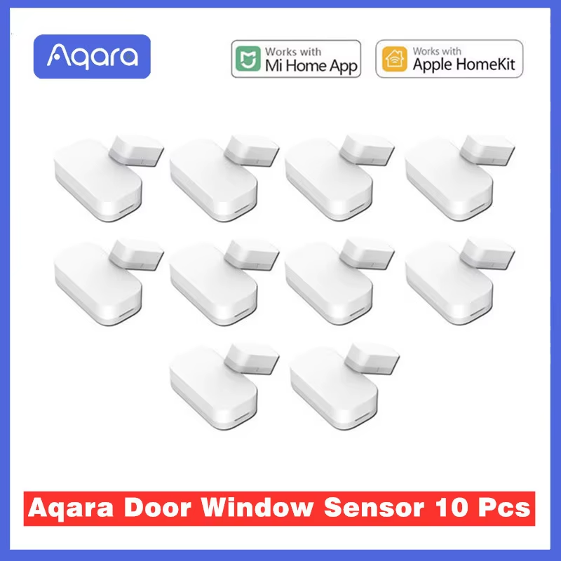 Aqara-Sensor de puerta y ventana Zigbee, conexión inalámbrica, Mini Sensor de puerta que funciona con la aplicación Mi Home para Xiaomi Smart Home
