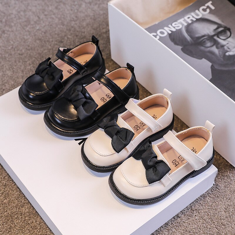 Dziewczynek moda lakierki duża kokarda księżniczka mary Janes buty imprezowe jednokolorowe buty studenckie